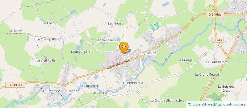 localisation de l'entreprise TRANS MESSAGES EXPRESS à LE TALLUD