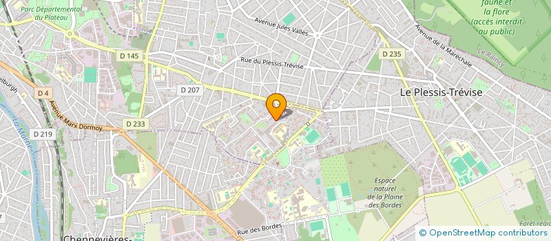 localisation de l'entreprise TRANS'MOBILITY à CHAMPIGNY-SUR-MARNE