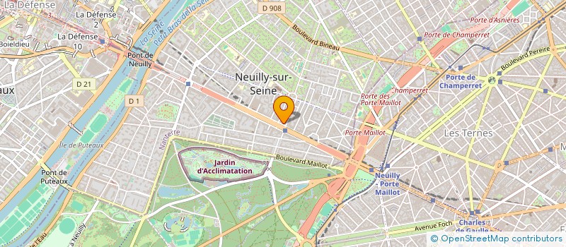 localisation de l'entreprise TRANS MODAL PARTENAIRES (T.M.P.) à NEUILLY-SUR-SEINE