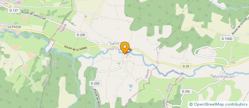 localisation de l'entreprise TRANS NATURAL 42 à SAINT-CLAIR-SUR-GALAURE