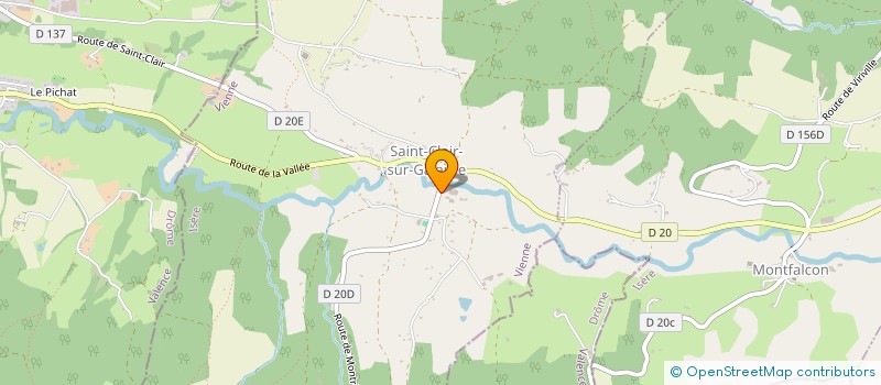 localisation de l'entreprise TRANS NATURAL à SAINT-CLAIR-SUR-GALAURE