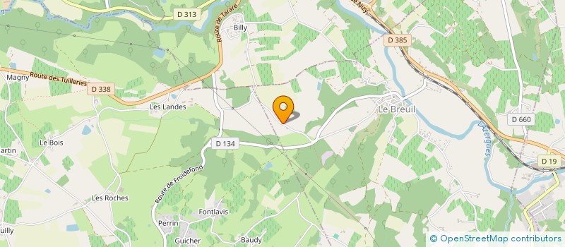 localisation de l'entreprise TRANS NES à LE BREUIL
