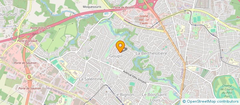 localisation de l'entreprise TRANS'NET à ORVAULT