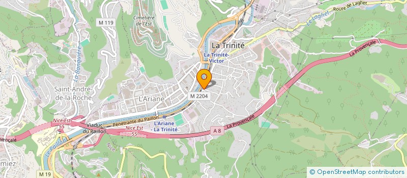 localisation de l'entreprise TRANS NISSART à LA TRINITE