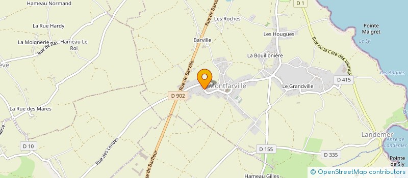 localisation de l'entreprise TRANS NORMANDIE FRIGO  MONTFARVILLE