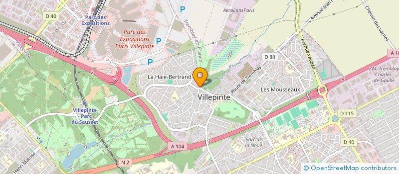 localisation de l'entreprise TRANS OCEAN à VILLEPINTE