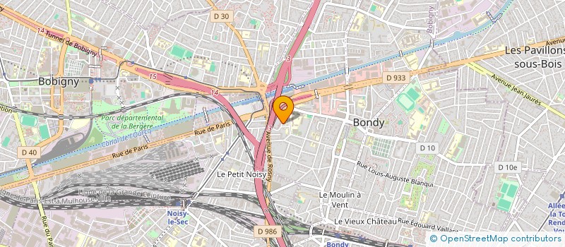 localisation de l'entreprise TRANS OPTIMAL à BONDY