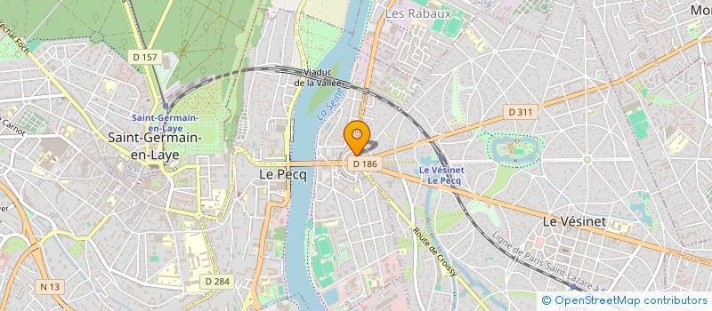 localisation de l'entreprise TRANS'OUEST LOGISTICS à LE VESINET