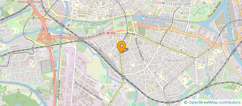 localisation de l'entreprise TRANS'PACK EXPRESS à STRASBOURG