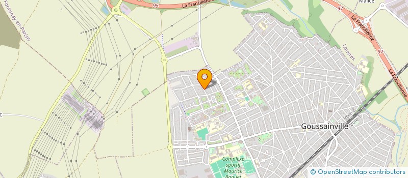 localisation de l'entreprise TRANS'PARTANS  GOUSSAINVILLE