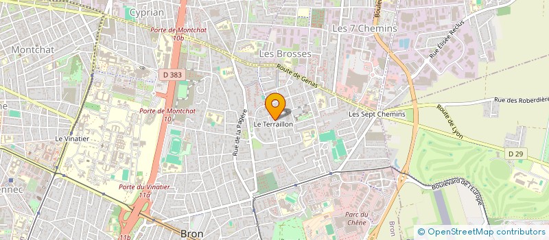 localisation de l'entreprise TRANS'PARTNER à BRON