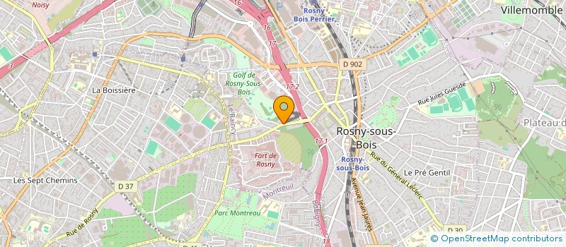 localisation de l'entreprise TRANS-PARTNER-PARIS-EST à ROSNY SOUS BOIS