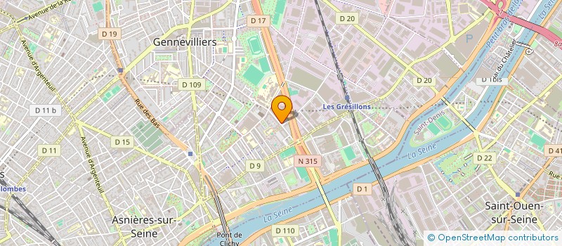 localisation de l'entreprise TRANS PARTOUT à GENNEVILLIERS