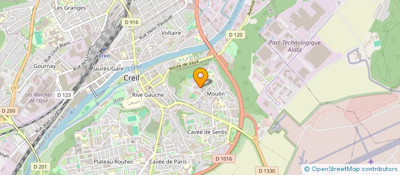 localisation de l'entreprise TRANS PGT à CREIL