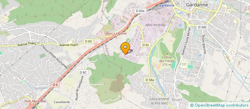 localisation de l'entreprise TRANS PLUS EXPRESS à GARDANNE