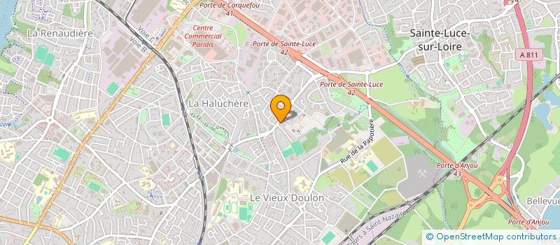 localisation de l'entreprise TRANS-PORTAGE OUEST à NANTES