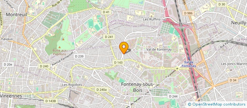 localisation de l'entreprise TRANS PREMIUM à FONTENAY-SOUS-BOIS