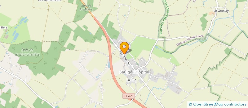 localisation de l'entreprise TRANS PRIM OUEST  BRISSAC LOIRE AUBANCE