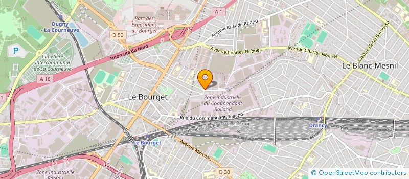 localisation de l'entreprise TRANS ROCHE à LE BOURGET