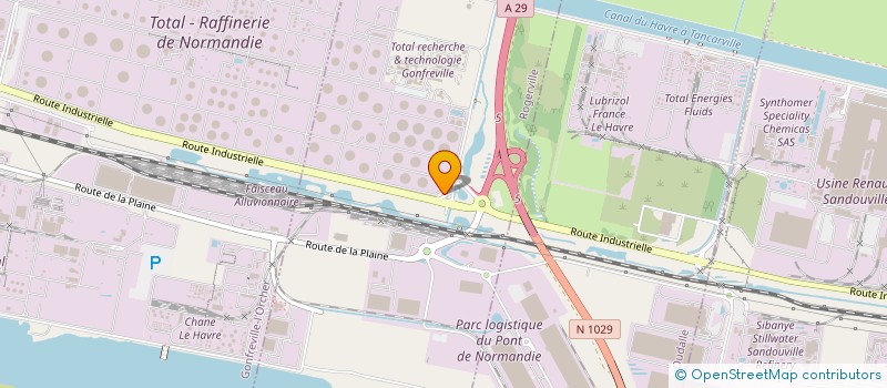 localisation de l'entreprise TRANS ROUTE SERVICE  GONFREVILLE L'ORCHER