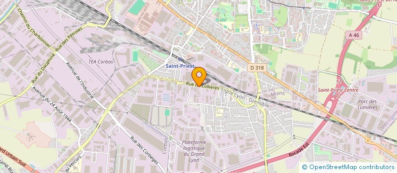 localisation de l'entreprise TRANS SCOTTI RHONE ALPES  MIONS