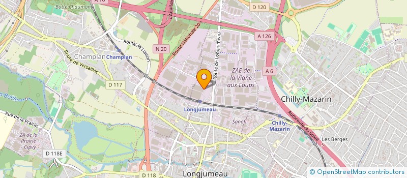 localisation de l'entreprise TRANS SERVICE RAPIDE 91 à CHAMPLAN