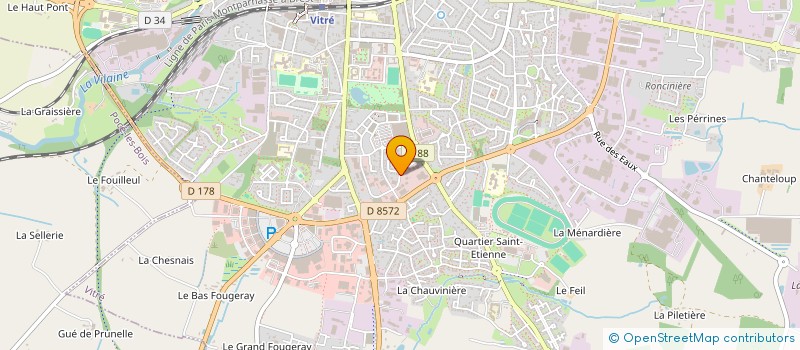localisation de l'entreprise TRANS SERVICE VITRE à VITRE