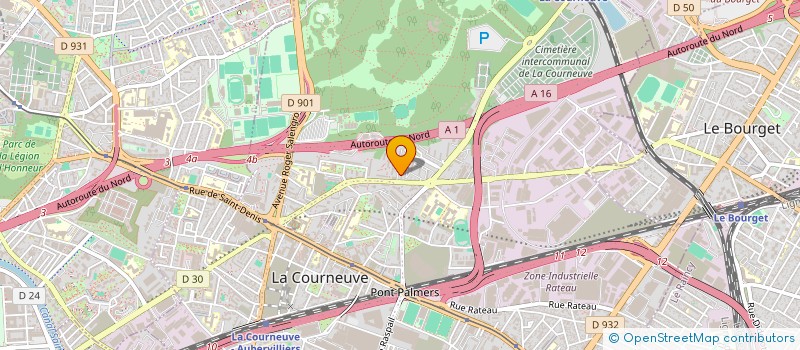 localisation de l'entreprise TRANS SERVICES à LA COURNEUVE