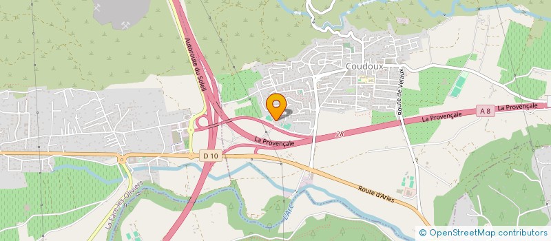 localisation de l'entreprise TRANS SERVICES EXPRESS  COUDOUX