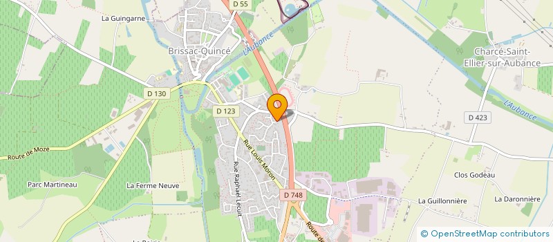 localisation de l'entreprise TRANS SERVICES EXPRESS  BRISSAC LOIRE AUBANCE