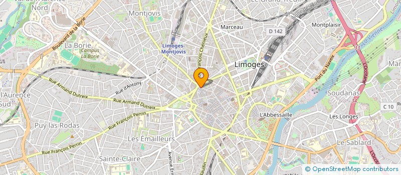 localisation de l'entreprise TRANS-SHIRT FATTORELLI à LIMOGES