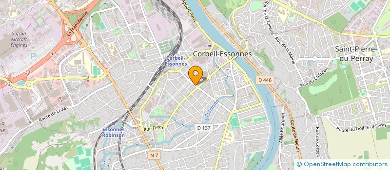 localisation de l'entreprise TRANS SPEED ESSONNE à CORBEIL-ESSONNES
