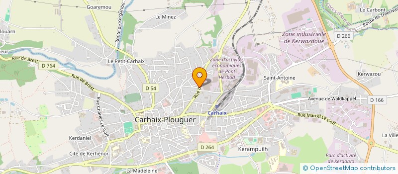 localisation de l'entreprise TRANS STOCK DISTRIBUTION ET DEMENAGEMENT à CARHAIX-PLOUGUER