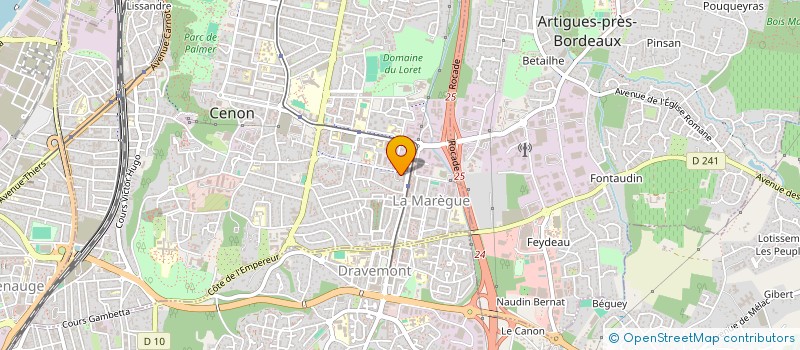 localisation de l'entreprise TRANS.TARGET  CENON