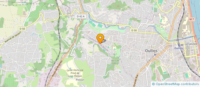 localisation de l'entreprise TRANS TAXI  OULLINS-PIERRE-BENITE