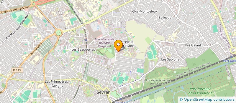 localisation de l'entreprise TRANS TAXI à SEVRAN