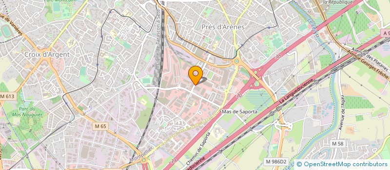 localisation de l'entreprise TRANS-TECHNO-SUD à MONTPELLIER