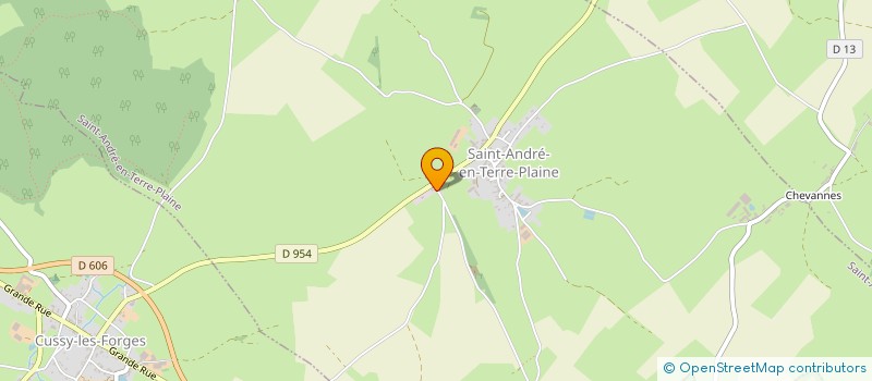 localisation de l'entreprise TRANS-TER à SAINT-ANDRE-EN-TERRE-PLAINE