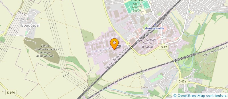 localisation de l'entreprise TRANS TERMINAL AIR MEDIA  GOUSSAINVILLE