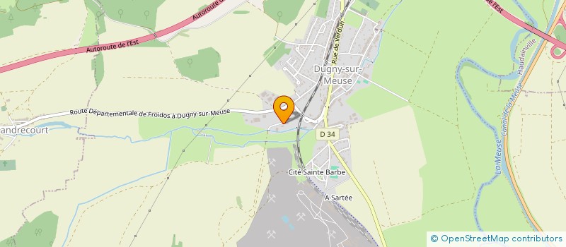 localisation de l'entreprise TRANS TERRE ET VAL TP à DUGNY-SUR-MEUSE