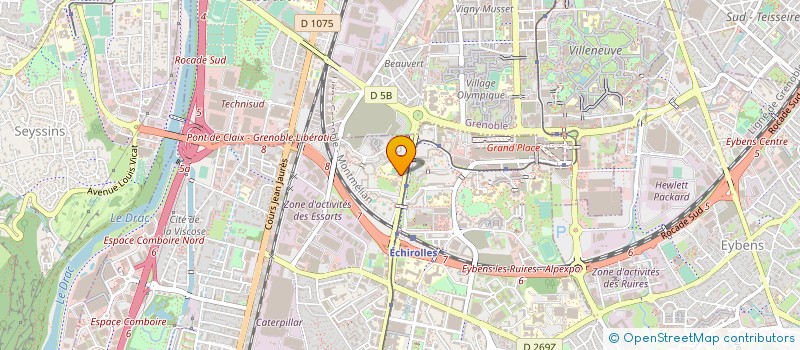 localisation de l'entreprise TRANS TERRITOIRE SERVICE à ECHIROLLES