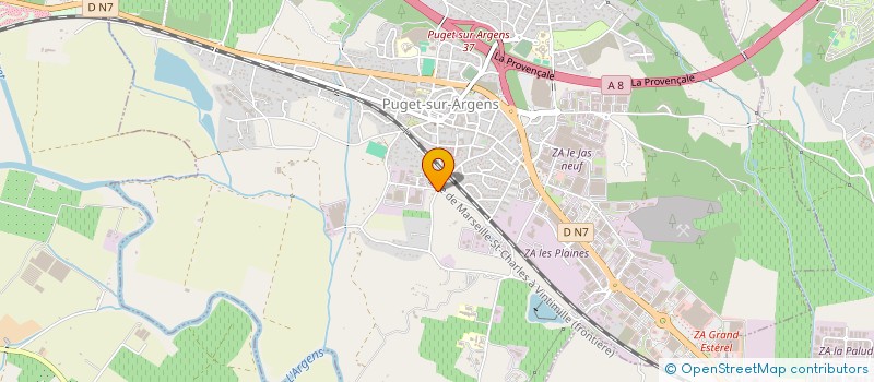 localisation de l'entreprise TRANS TOP à PUGET-SUR-ARGENS