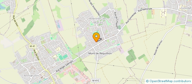 localisation de l'entreprise TRANS TP à ALLENNES-LES-MARAIS