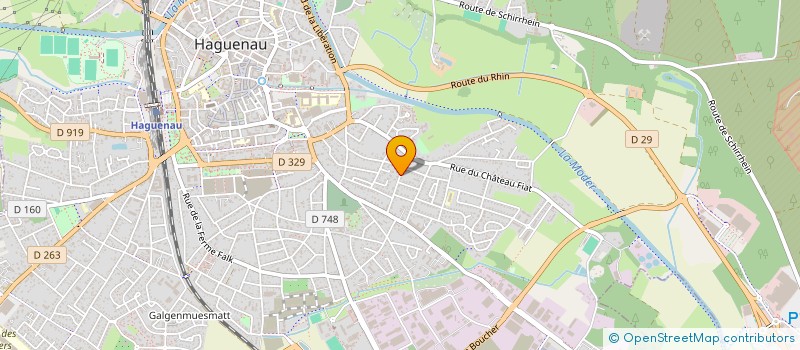 localisation de l'entreprise TRANS TP  HAGUENAU