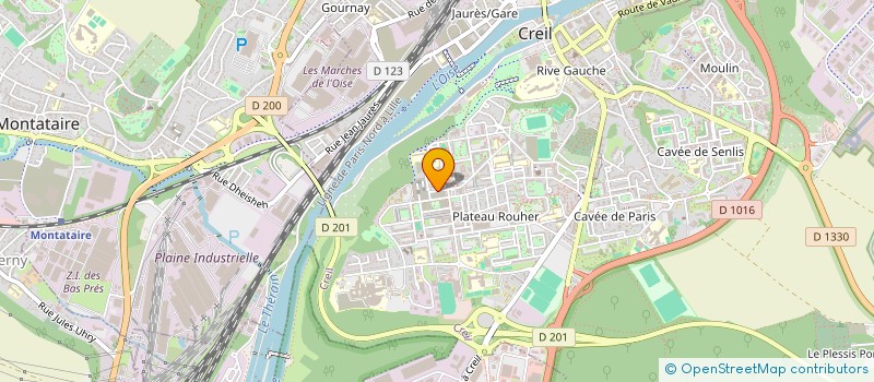 localisation de l'entreprise TRANS TRANS à CREIL