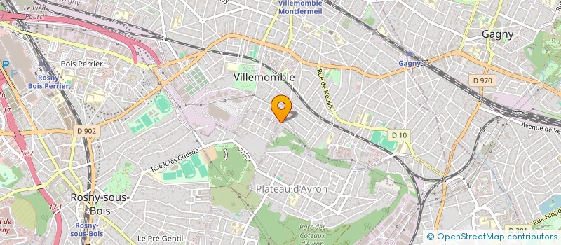 localisation de l'entreprise TRANS URBAINE à VILLEMOMBLE