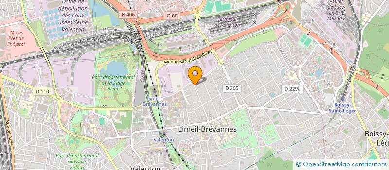 localisation de l'entreprise TRANS VAL DE MARNE  LIMEIL-BREVANNES