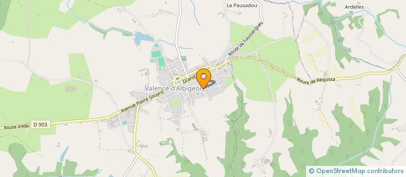 localisation de l'entreprise TRANS-VALENCE à VALENCE-D'ALBIGEOIS