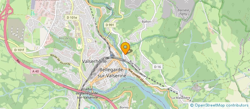 localisation de l'entreprise TRANS'VALS à VALSERHONE