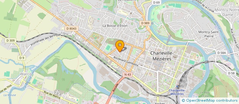 localisation de l'entreprise TRANS VEHICULES SYSTEME IMPORT à CHARLEVILLE-MEZIERES